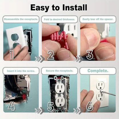 12pcs Outlet Plug Fix Spacers