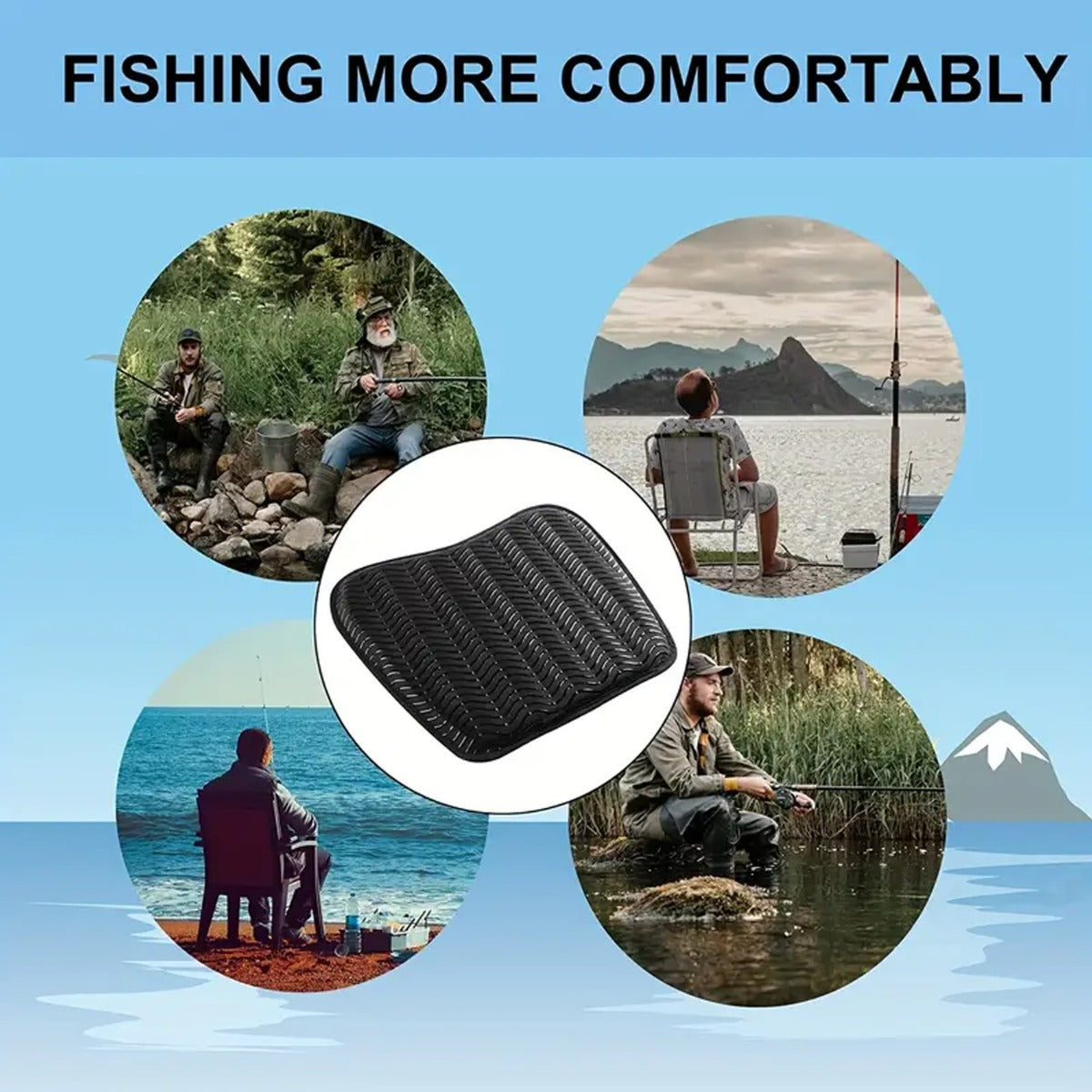 1pc Waterproof Anti-Slip Seat Cushion