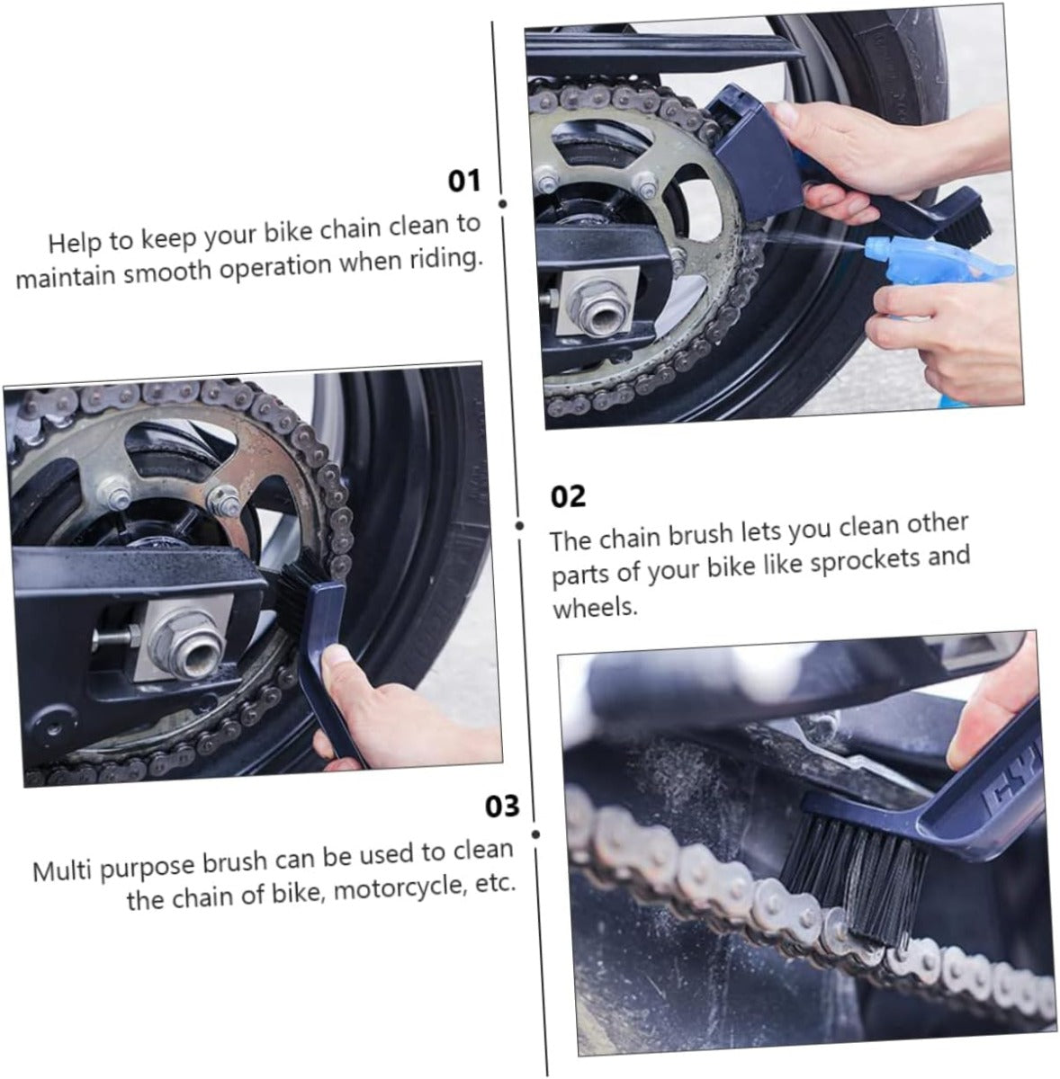 Motorcycle Chain Washing Brush