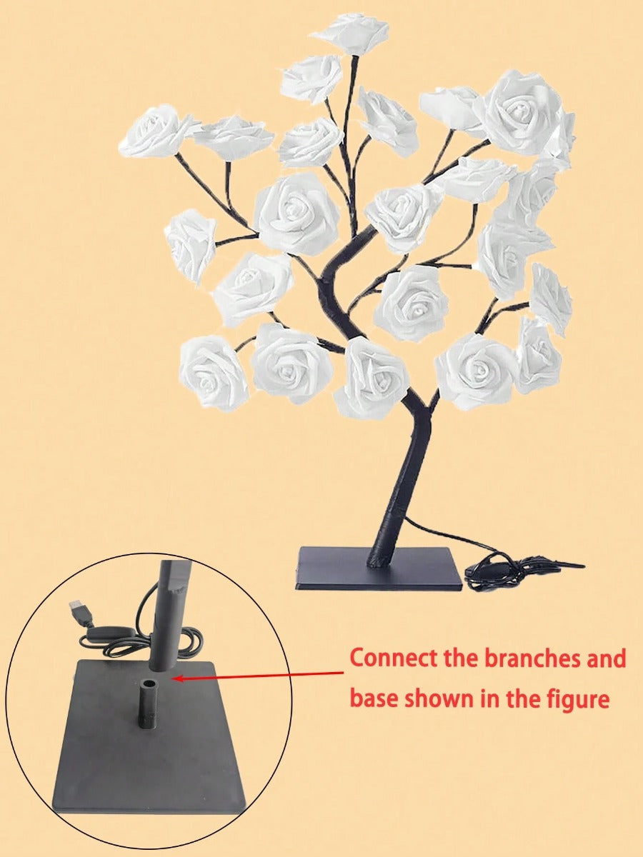 24 Rose LED Tree Desk Lamp