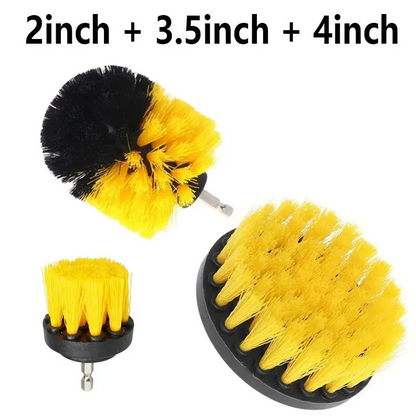 3pcs Drill Brush Multipurpose Scrubber Kit