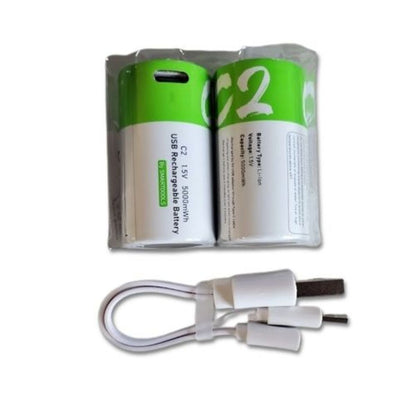 C - Size 1.5V RECHARGEABLE BATTERY 5000 mwh