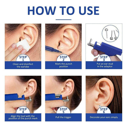 Ear Piercing Gun Kit Tool Set