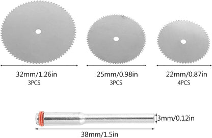 11pcs HSS Circular Saw Blade Set