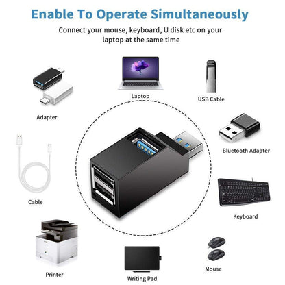 3 Port Usb Hub 3.0 Extender
