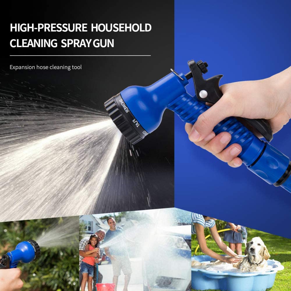 Garden Flexible Hose Pipe 7 Sprayer 50FT