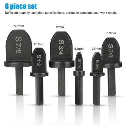 6pcs Swaging Tool Drill Bit Set