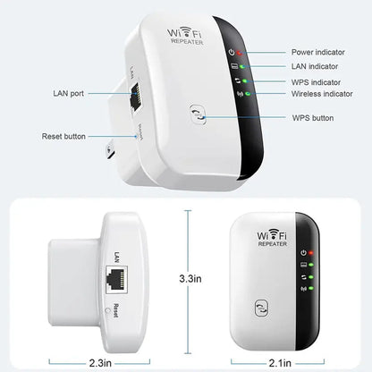 2.4G WiFi Range Extender 300Mbps Wireless Repeater