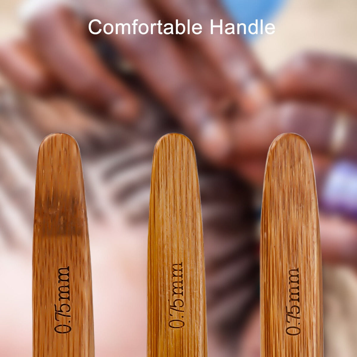 5Pcs DIY Hook Bamboo Handle
