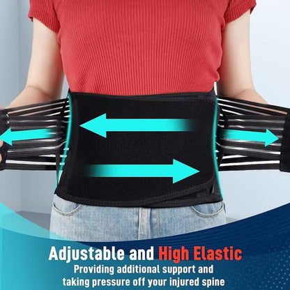 Back Support Belt With Adjustable Straps-XL