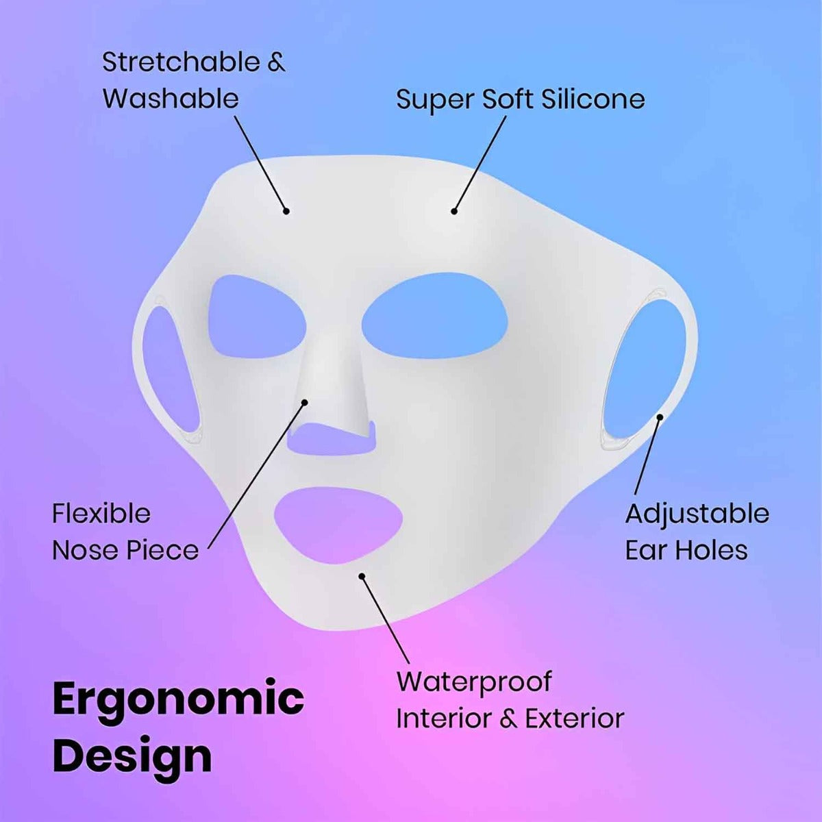 Moisturising Silicone Face Mask