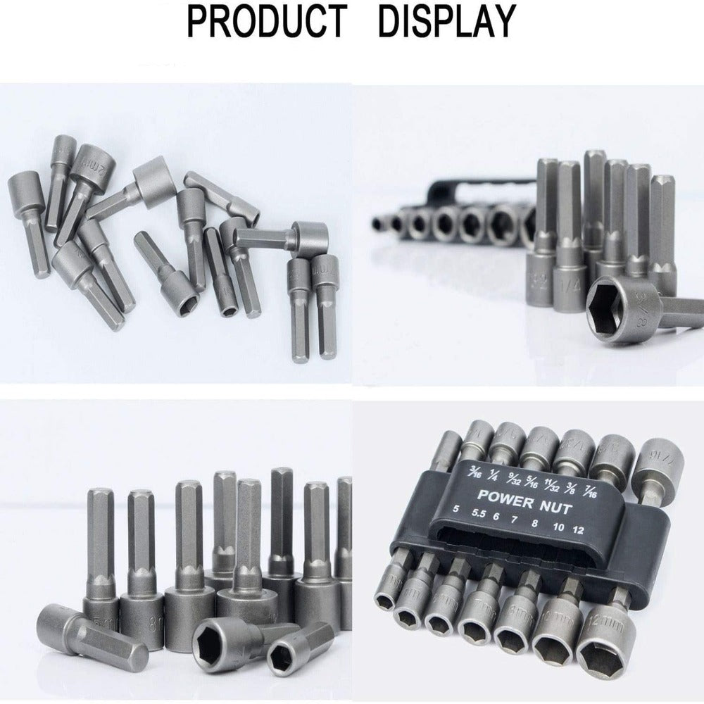 14 PCS Power Nut Driver Bit Set