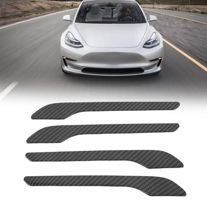 Carbon Fiber Door Silicone Sticker