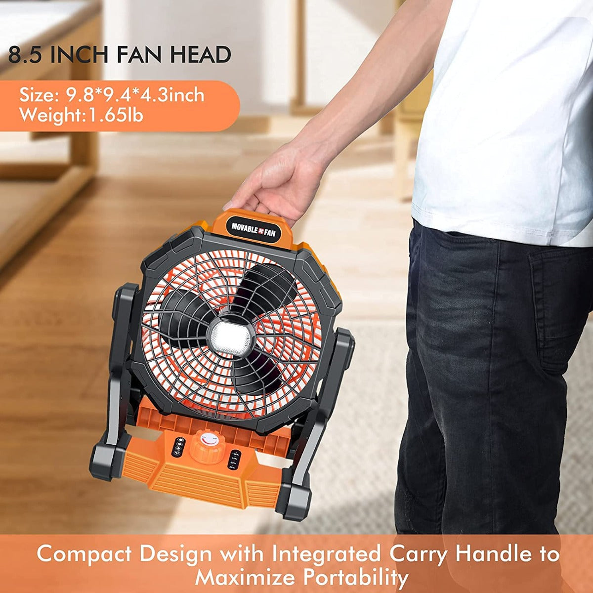 Rechargeable Fan with Light