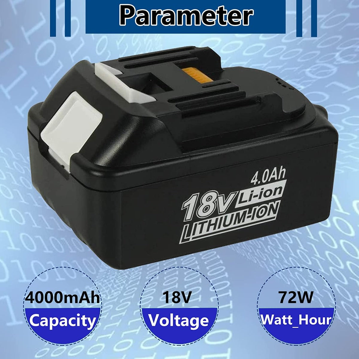 18V 4.0Ah Li-ion Replacement battery