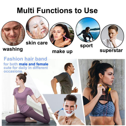 6 pieces Non-Slip Metal Headbands