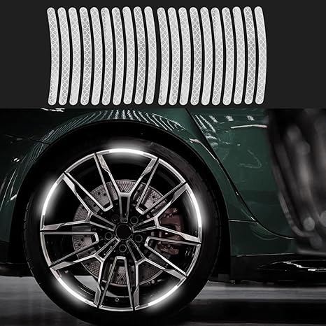 20 pcs Tire Rim Reflective Stickers
