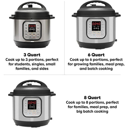 6 Quart Duo 7-in-1 Electric Pressure Cooker