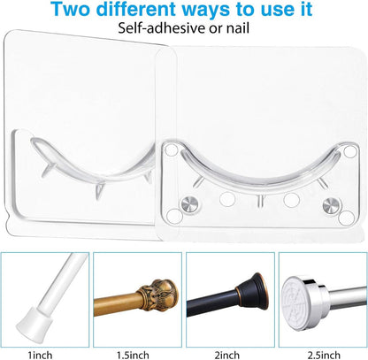 Adhesive Shower Curtain Rod Holder Tool