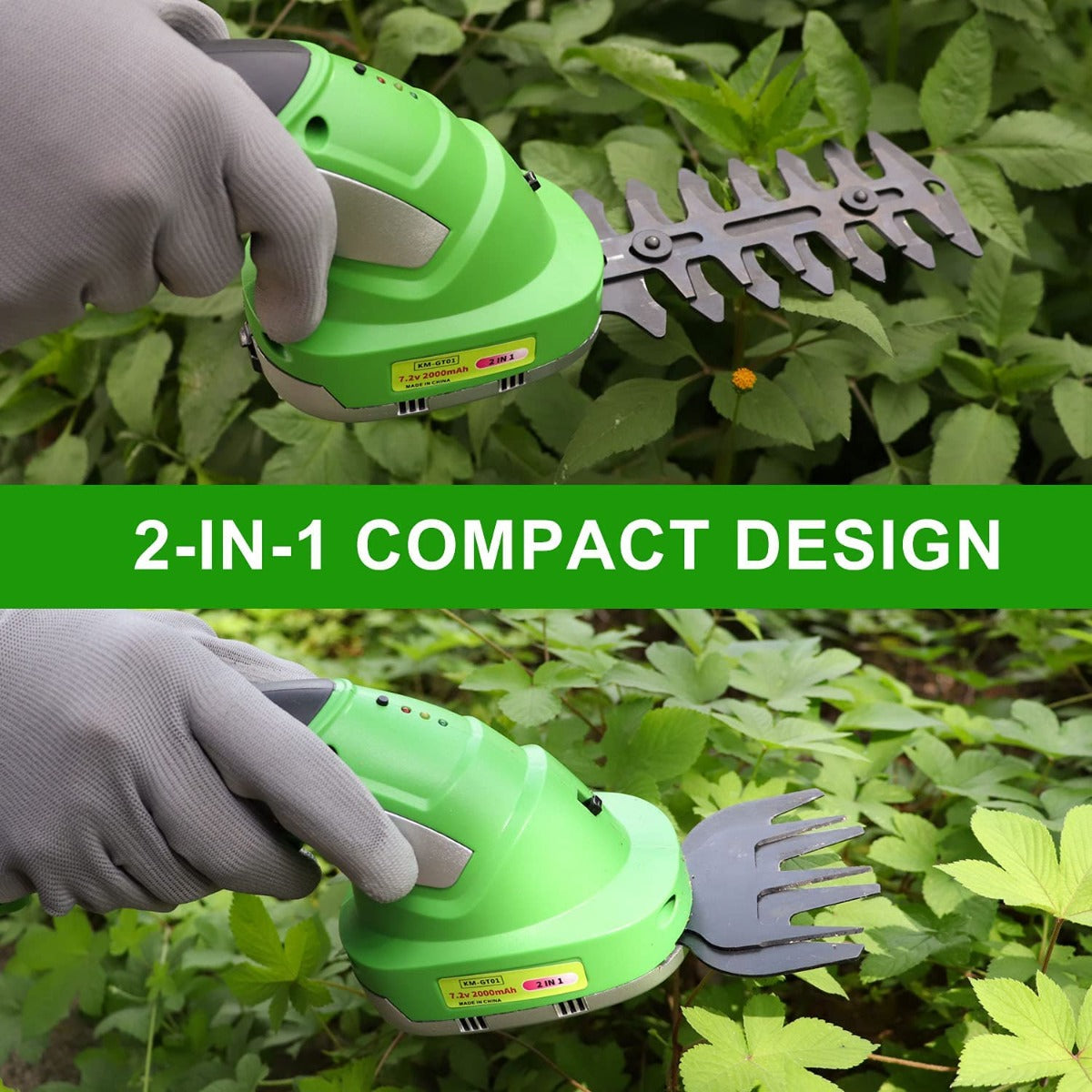 2 in 1 Cordless Grass Shear & Shrubbery Trimmer