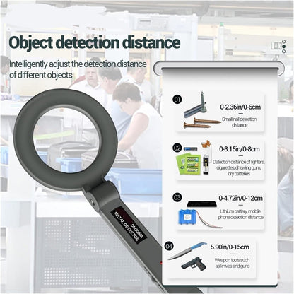 Handheld Folding Metal Position Detector High - Accuracy Metal Finder Portable Multifunctional