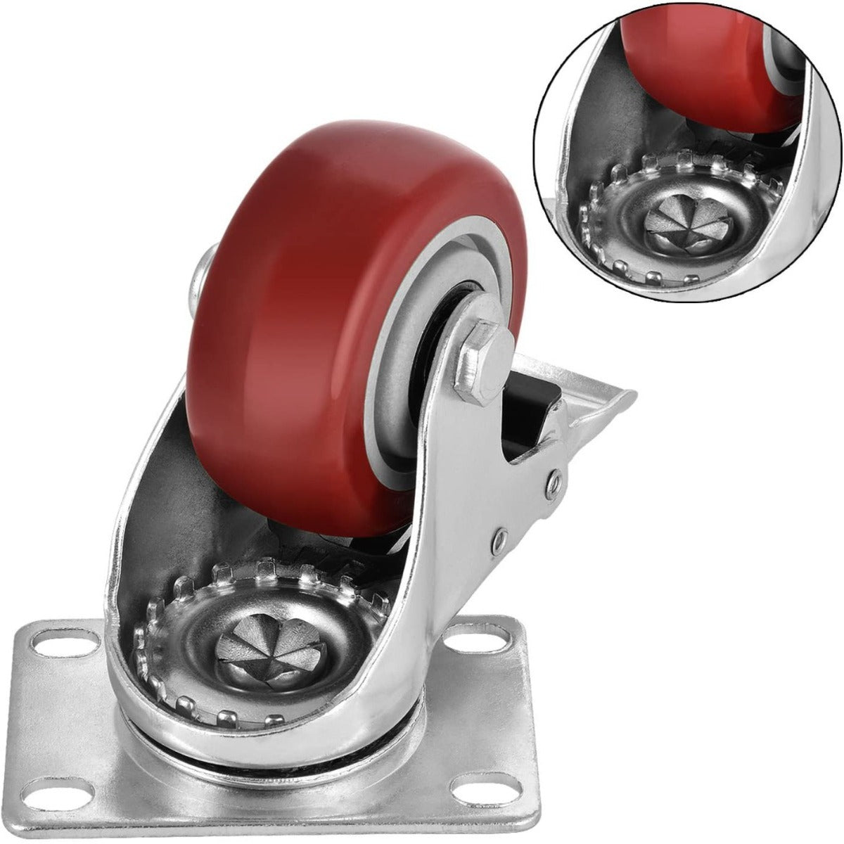 4 PCS Set Heavy Duty Swivel Casters