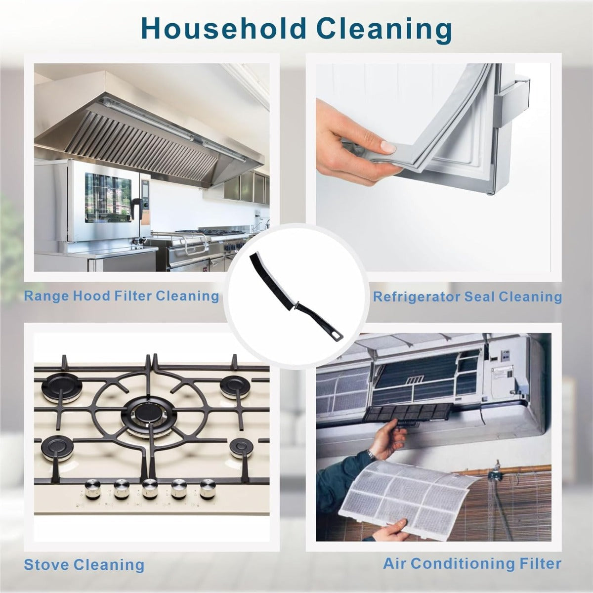 Household Crevice Cleaning Brush