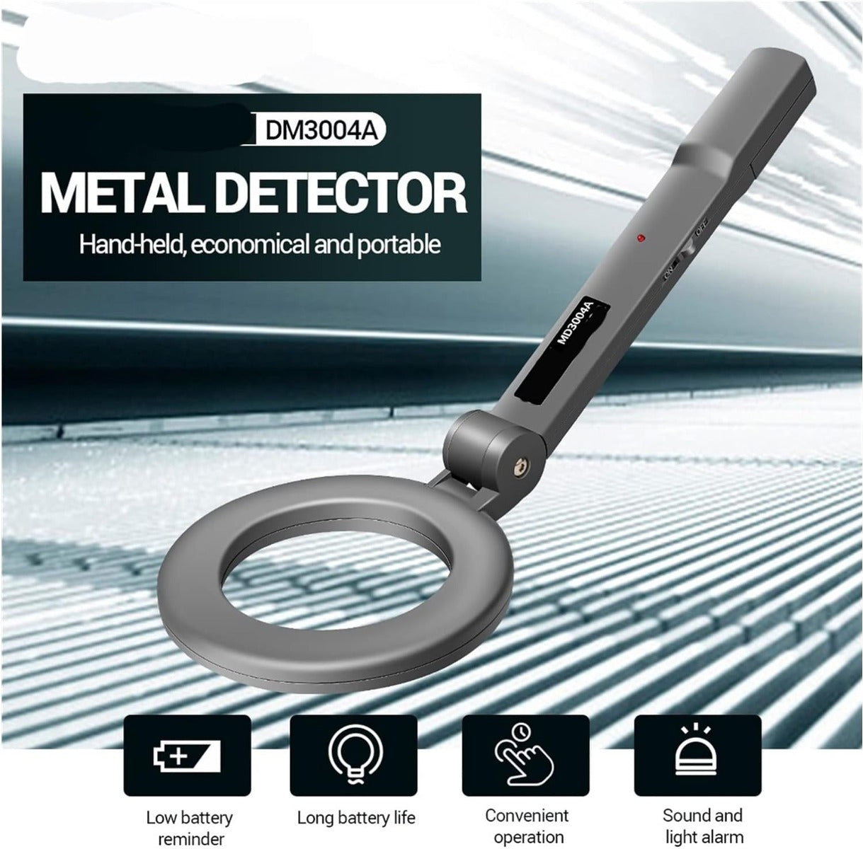 Handheld Folding Metal Position Detector High - Accuracy Metal Finder Portable Multifunctional