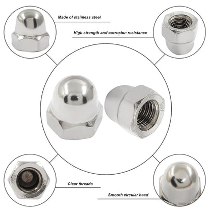 Stainless Steel Hex Cap Dome Head Nuts