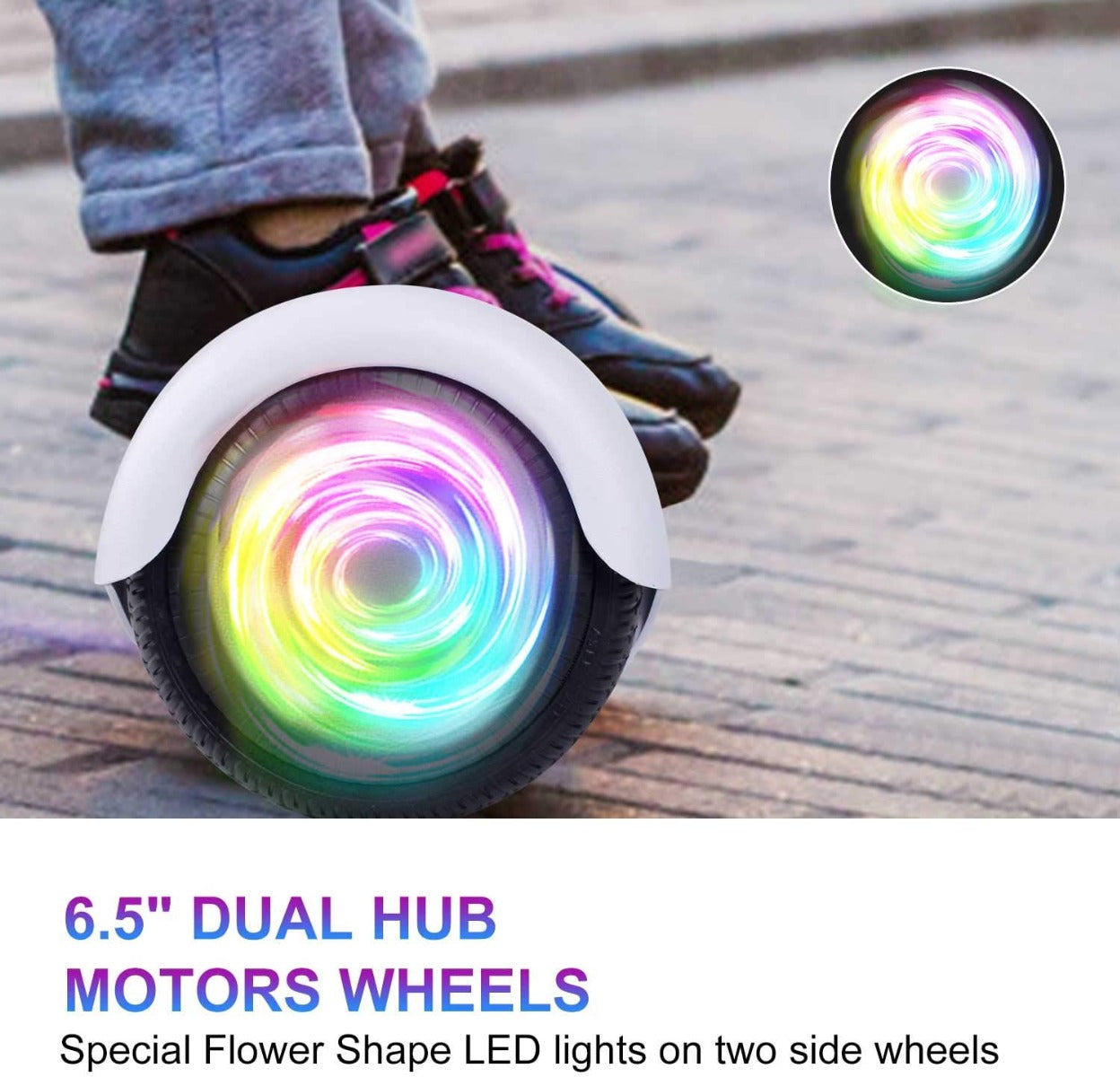 6.5" Hoverboard with Bluetooth & Colorful Lights