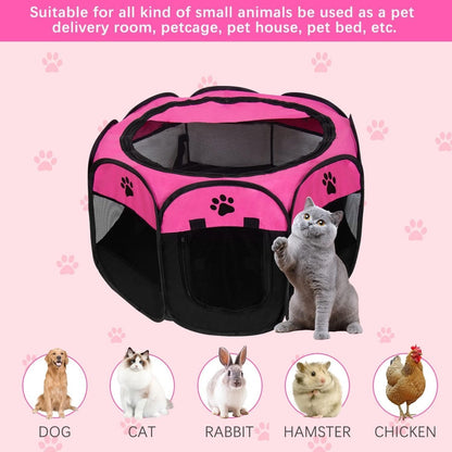 Pet Play Tent Kennel Pink - (Small)