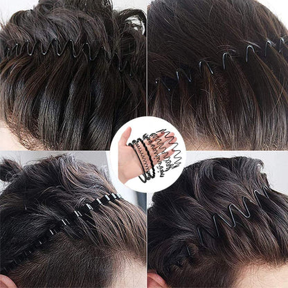 6 pieces Non-Slip Metal Headbands