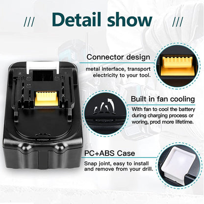 18V 5.0Ah Replacement Battery for Cordless Power Tools