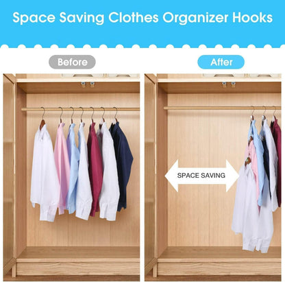 60pcs Clothes Hanger Connector Hooks