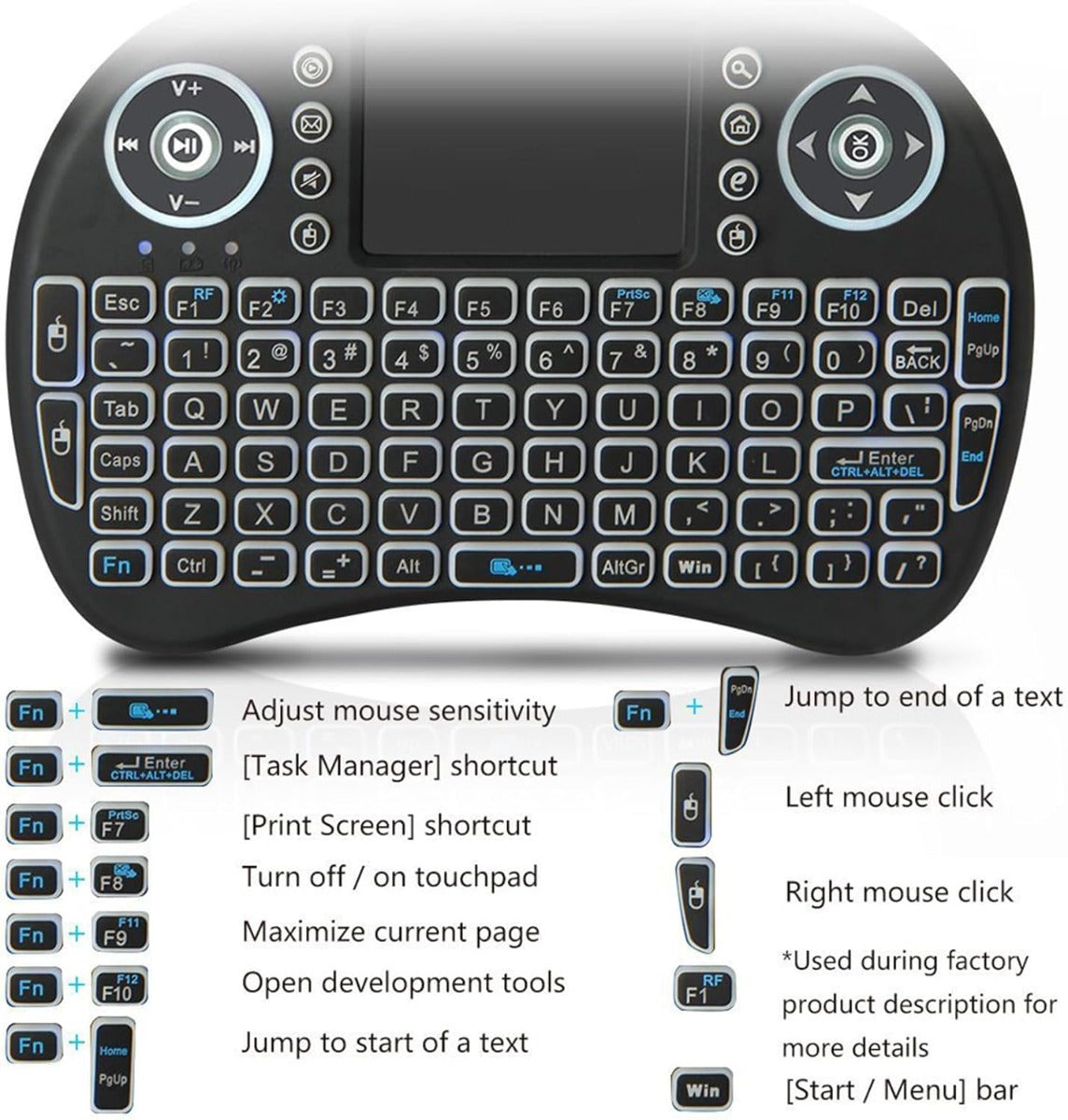 Mini Wireless Keyboard