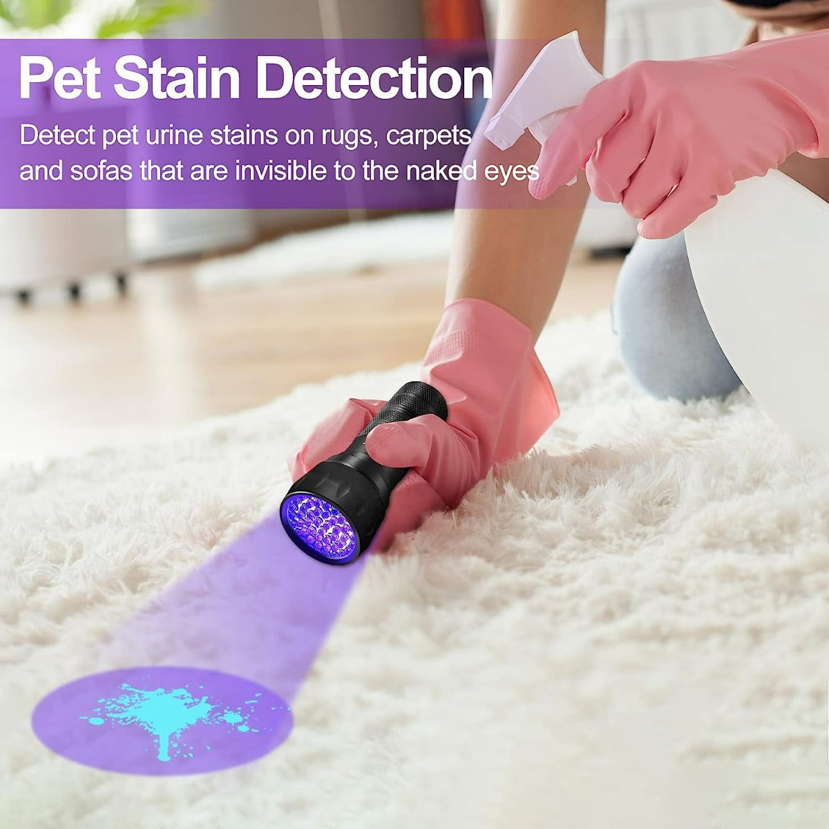 UV Torch Ultra Violet LED Flashlight