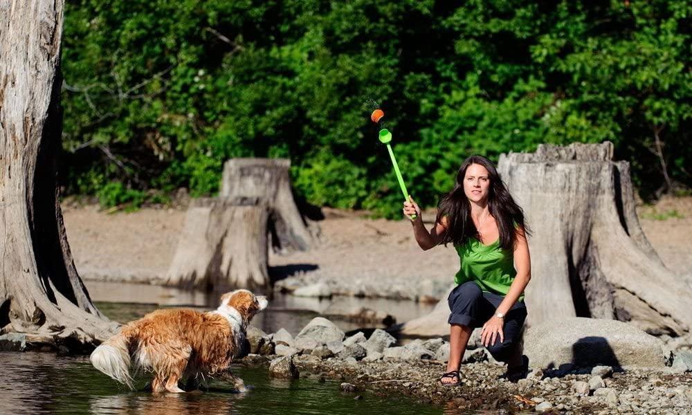 Dog Tennis Ball Launcher Thrower with Long Handle