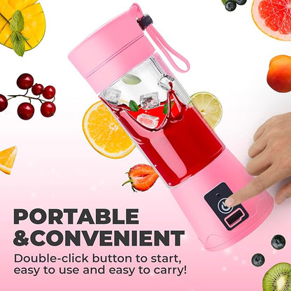 Electric USB Juicer Blender - Pink