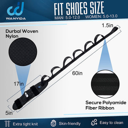 Foot and Calf Stretching Strap with Foot Cradle