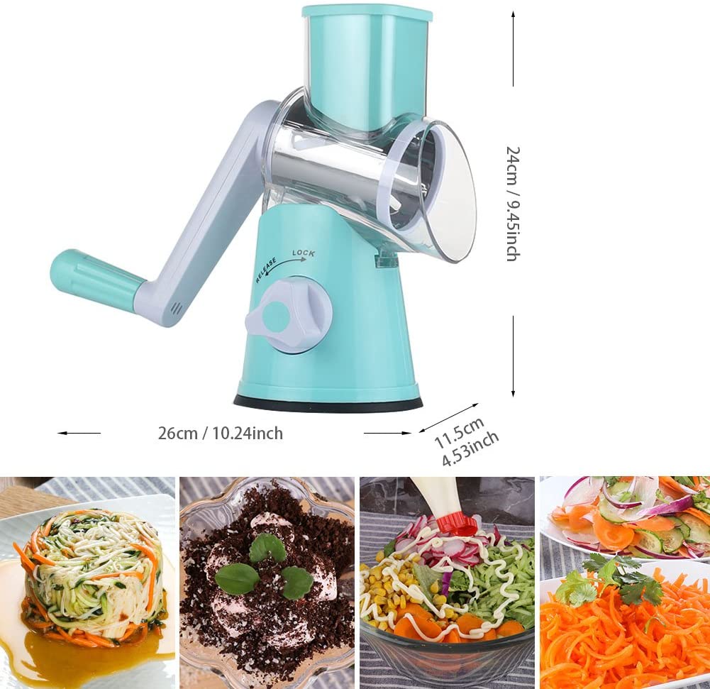 3-in-1 Vegetable Shredder-Blue