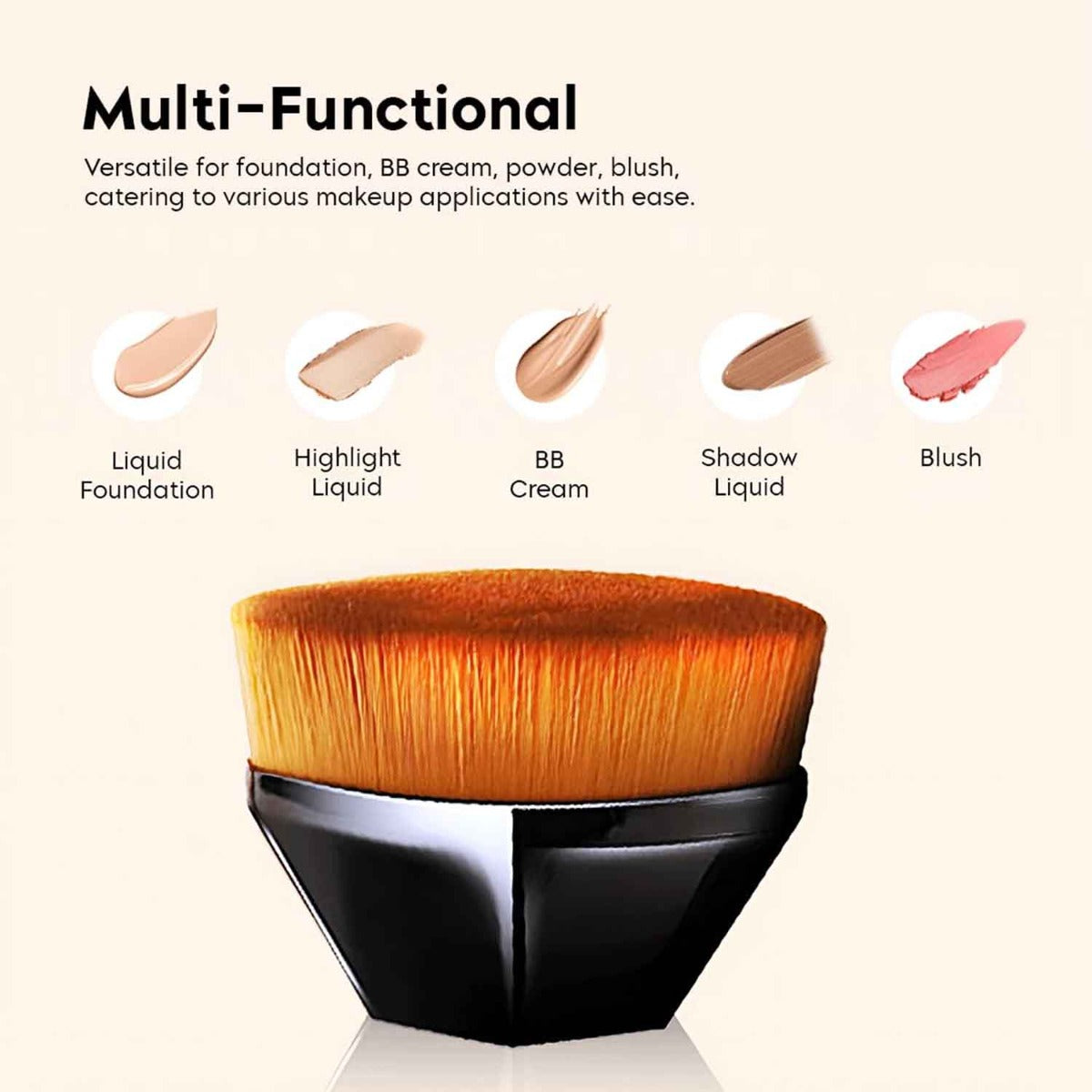 Diamond Handle Foundation Brush for Liquid & Cream Makeup
