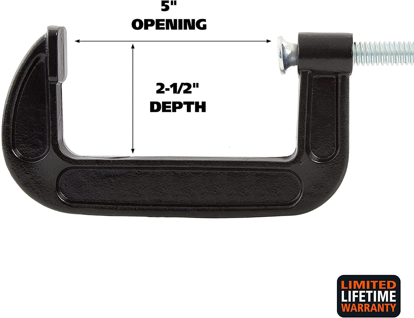 Malleable Iron Hand Grip C Clamp