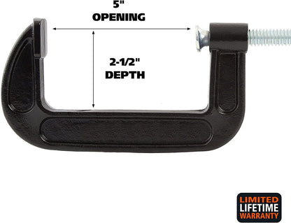 Malleable Iron Hand Grip C Clamp