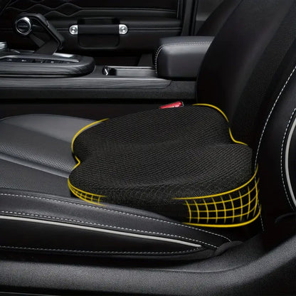 "Memory Foam Car Seat Cushion, Suitable For Long-distance Car Driver Seats BLACK "