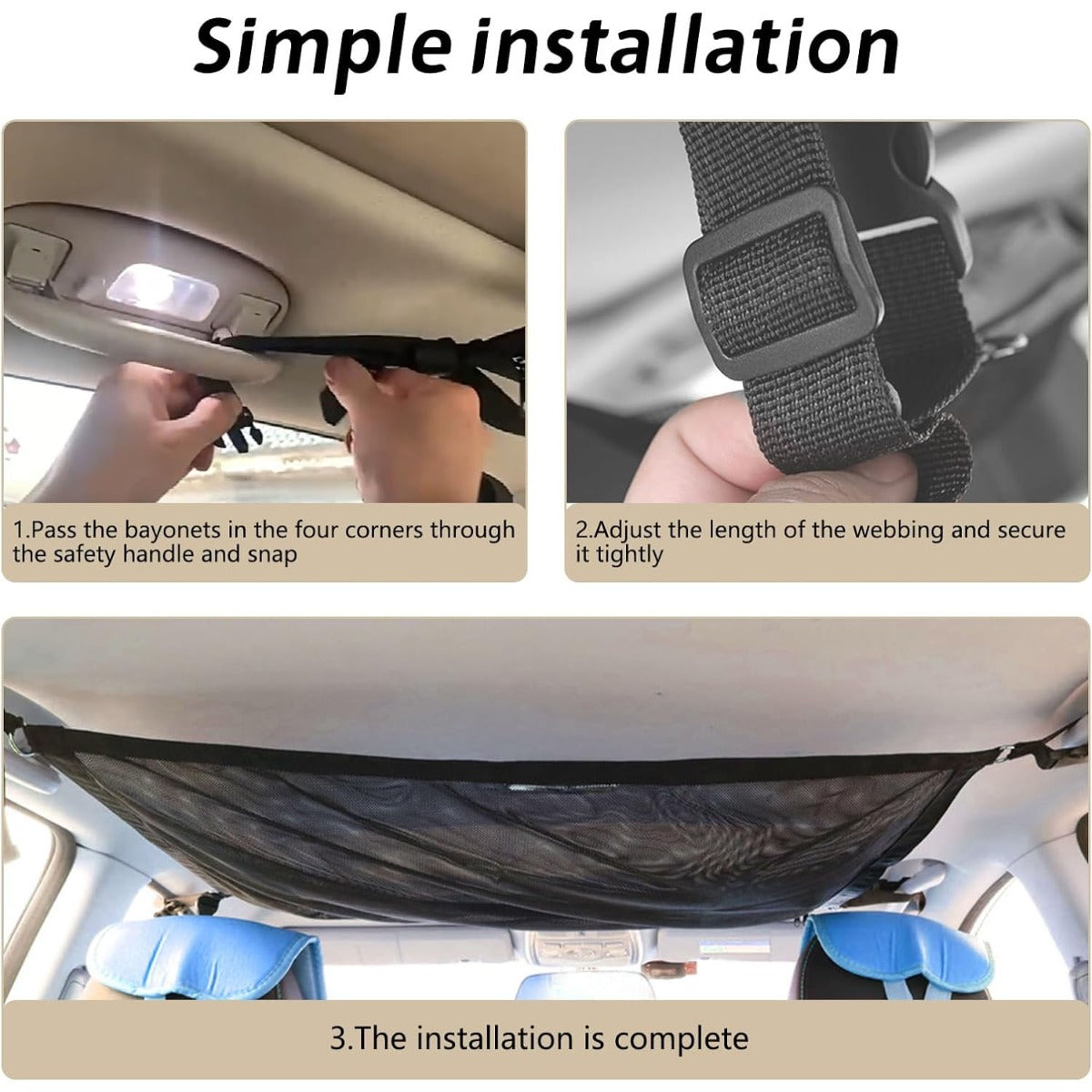 Car Ceiling Cargo Net Pocket