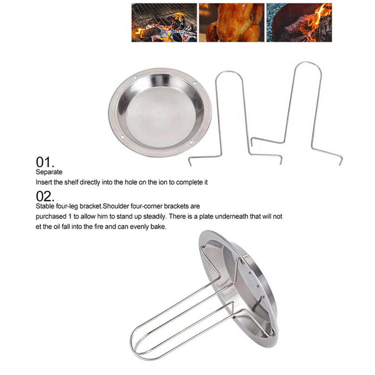 Stainless Steel Roast Chicken Pan