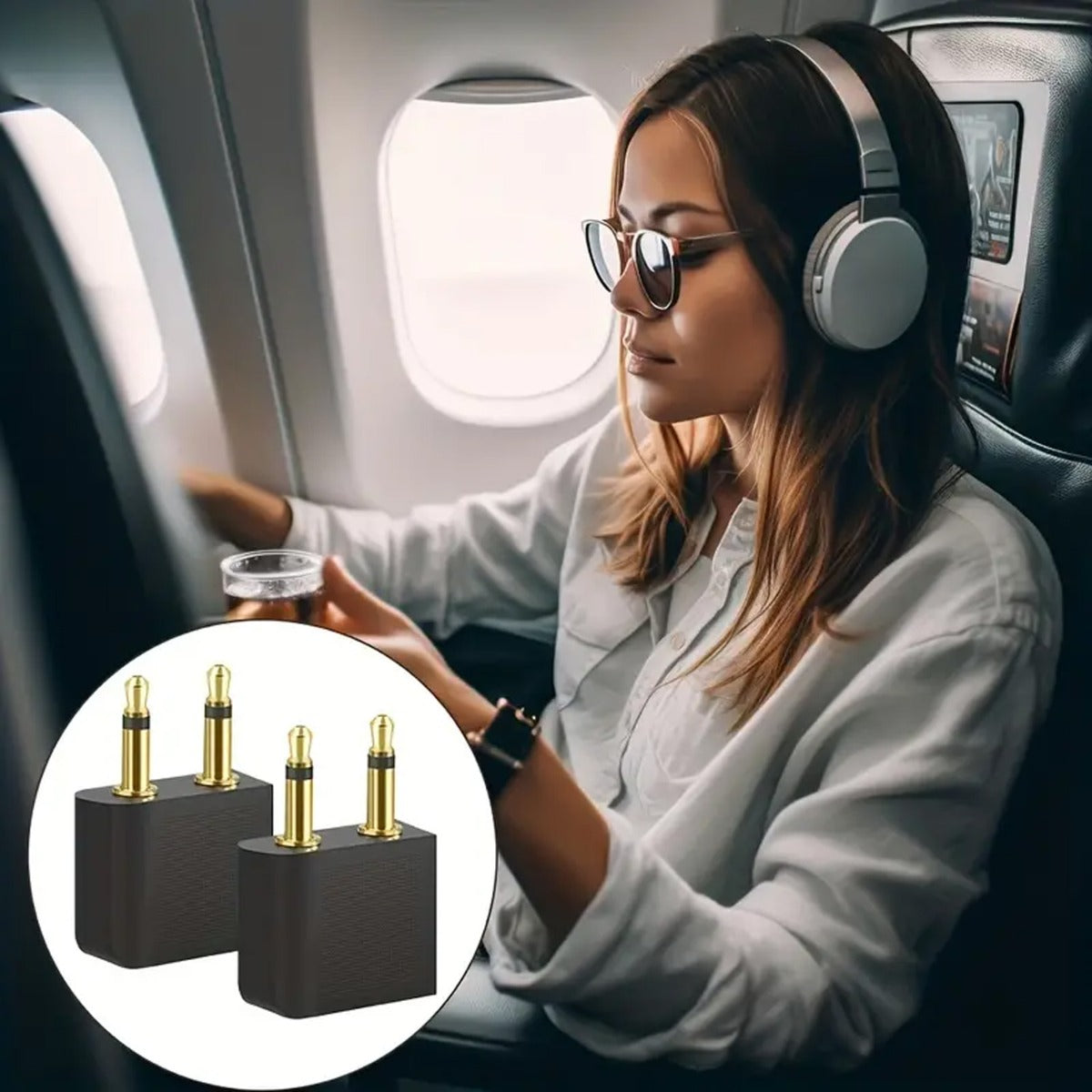 3.5mm Headphone Splitter 1 Male to 2 Female Audio Jacks