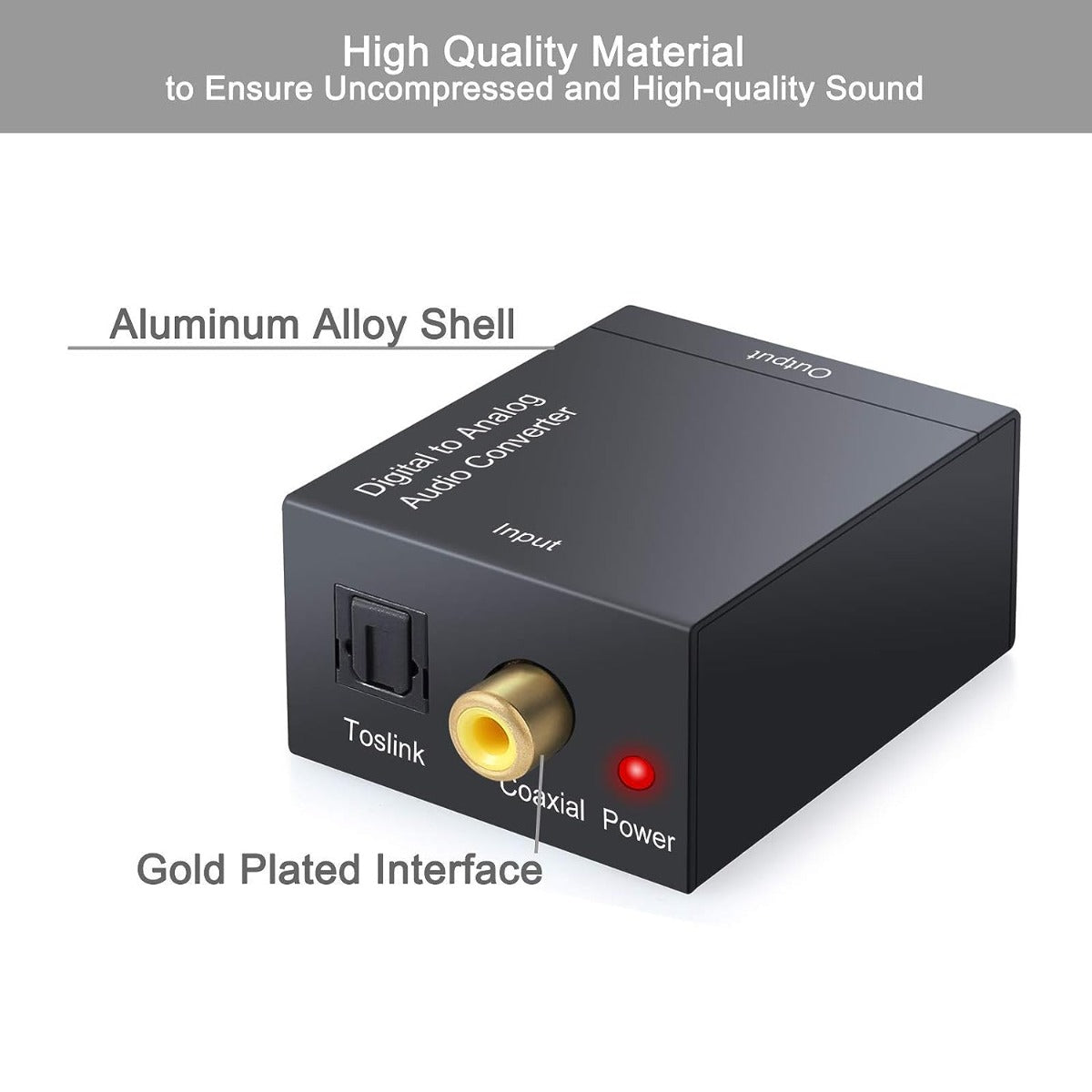 Digital to Analog Audio Converter Adapter