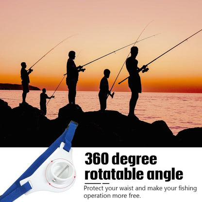 Adjustable Fishing Belt with Rod Holder for Hands Free Fishing on Boats