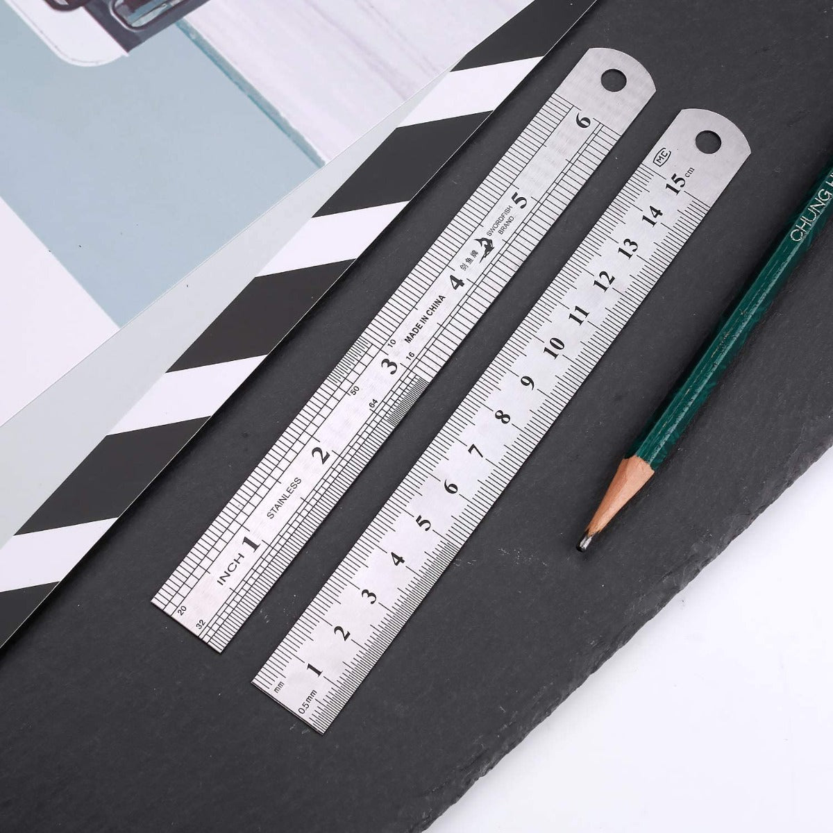 Steel Scale/Ruler 6 Inch 15 cm